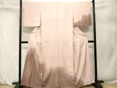 平和屋着物■訪問着　刺繍　芒　草花文　暈し染め　金銀彩　正絹　逸品　CABM1598ev