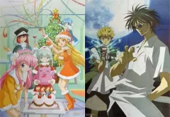 【中古】ポスター（アニメ） B2両面ポスター(八つ折) 「ギャラクシーエンジェル/GetBackers 奪還屋」 アニメディア2002年12月号第1付録