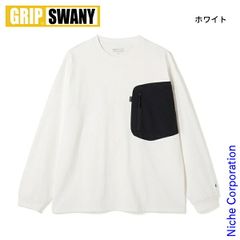 【新品】 GRIP SWANY(グリップスワニー) ギア ワイド ロングスリーブ Tシャツ GSMCT-229 アウトドア ウェア メンズ 長袖 胸ポケット 厚手