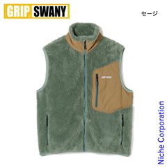 【新品】 GRIP SWANY(グリップスワニー) ギア フリース ベスト GSMCV-213 アウトドア ウェア アウター ユニセックス フリースベスト ボアベスト