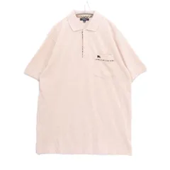 【中古A】メンズ M バーバリー ロンドン BURBERRY LONDON 90s 00s ポロシャツ 半袖 ノバチェック ベージュ HKK-048-02 海外規格