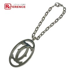 CARTIER カルティエ ペンダントトップ 2Cデコール チャーム ロゴ チャーム キーホルダー T1220148 メタル シルバー