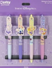 [중고] 펜 집합 볼펜 세트(4개 세트) [Duffy and Friends-더피&프렌즈- 오텀 서프라이즈!] 도쿄 디즈니씨 한정