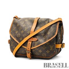LOUIS VUITTON モノグラムソミュール30 M42256 バッグ ショルダーバッグ フラップバッグ ブラウン レディース