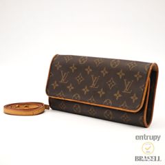 LOUIS VUITTON ポシェット ツインGM M51852 バッグ ショルダーバッグ クラッチバッグ 2way ブラウン レディース ショルダーストラップ