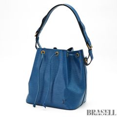 LOUIS VUITTON プチノエ M44105 バッグ ハンドバッグ ドロスト 巾着 ブルー レディース