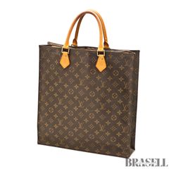 LOUIS VUITTON サックプラ M51140 バッグ モノグラム ハンドバッグ 縦長 ブラウン レディース
