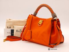 Mulberry マルベリー スモールアイリス バッグ 2way ハンドバッグ ショルダーバッグ オレンジ レディース 保存袋 ショルダーストラップ ネームタグ