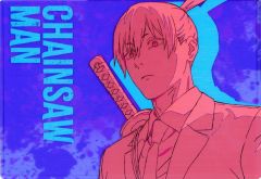 [중고] 문방구 기타 하야카와 아키 캐릭터 클리어 케이스 [체인소맨] MAPPA×TSUTAYA 상설 선반 점포 한정