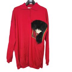 [중고]LOEWE 로에베 스튜디오 지브리 황무지의 마녀 폴로 셔츠 니트 SB44Y14K01 XS사이즈 레드 스웨터 23006954 RD