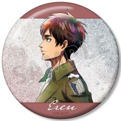 [중고] 배지 핀즈 에렌 예거 신작 겨울의 걸음 ver. 75mm 반짝이 캔 배지 [TV 애니메이션 진격의 거인 POP UP STORE in 로프트 vol.2]