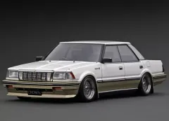 【中古】ミニカー 1/18 Toyota Crown 2.8 Royal Saloon G 120(パールホワイト×ゴールド) [IG3825]