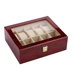 時計収納ケース 腕時計ケース ウォッチボックス 木製 BOX コレクションケース 展示 保管 観賞用 インテリア 10本用
