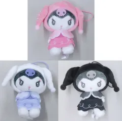 【中古】ぬいぐるみマスコット・ぬいぐるみバッジ 全3種セット たれ耳ゴシックマスコット 「クロミ」