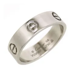 カルティエ ラブ リング #58 B4084758 Au750 (K18WG) レディース CARTIER【中古】 【ジュエリー】