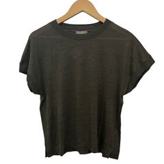 MargaretHowell(마가렛하웰) 반소매 컷소우 사이즈 2 M 레이디스 카키 대마