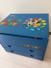DWE 디즈니 영어 시스템 LET'S PLAY! PLAYSET 수납 선반 블루 외