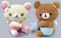 中古】ぬいぐるみ 全2種セット ふんわり天使 ふわふわぬいぐるみXL