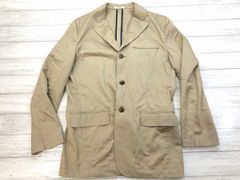 Kansai Yamamoto Homme カンサイヤマモトオム 無地 長袖 テーラードジャケット ベージュ L メンズ 表地 綿100% 裏地 ポリエステル100%