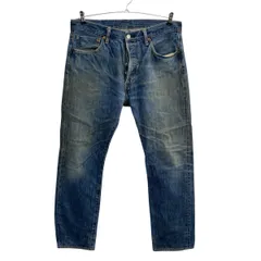 Levi's 501 デニムパンツ W34 ブルー リーバイス ボタンフライ 革パッチ コインポケット アメカジ デニム ジーンズ 2609-409