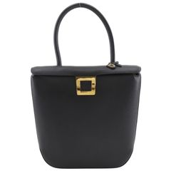 【DELVAUX】デルヴォー ワンハンドル レザー グレー レディース ハンドバッグ