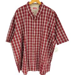 ラングラー Wrangler バングラデシュ製 PREMIUM QUALITY  マドラスチェック S/S B.D シャツ メンズ  3XL
