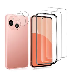 sense9 用の旭硝子製 sense9 sense9 高透過率 FOR FOR FOR 硬度9H 保護フィルム 強化ガラス 飛散防止 サポート顔認証ロック解除超薄型 フィルム カメラ 液晶保護フィルム 用の AQUOS PCduoduo AQUOS ２枚 +