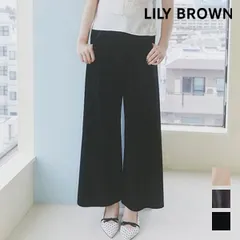 【SALE10%OFF】【即納】 リリー ブラウン LILY BROWN ボトムス 26秋冬 ベロアワイドパンツ フルレングス パンツ ベロア lwct264191 lwcp264192