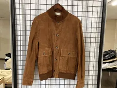 CINQUANTAチンクアンタ レザーブルゾン ドライビングブルゾン DRIVING BLOUSON スエード スウェード サイズ48ブラウン