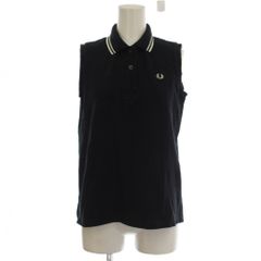 フレッドペリー FRED PERRY ポロシャツ 12 黒 ブラック 無地 ポロ襟 ノースリーブ /LP