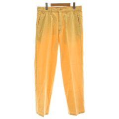 カステルバジャック CASTELBAJAC パンツ 82 黄色 イエロー プリーツ 無地 /DU ■MA