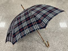 ★未使用品 タグ付 バーバリーズ Burberrys 長傘 ノバチェック 紺 66cm かさ 雨具 ブランド品 管理2M694