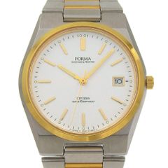 【CITIZEN】シチズン FORMA 4762-471369 ステンレススチール クオーツ アナログ表示 メンズ 白文字盤 腕時計