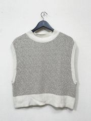 green label relaxing グリーンレーベルリラクシング ユナイテッドアローズ ニットベスト(薄手) ベスト 白系  ■■レディース