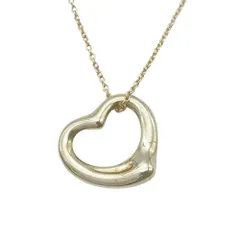 ティファニー Tiffany&Co. オープンハート ネックレス SV925 7.3g シルバー レディース【中古】