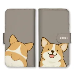 iPhone18_Pro ケース 手帳型 アイフォン18プロ スマホケース 携帯ケース コーギー 犬 いぬ 子犬 イラスト ゆるい パステルカラー シンプル かわいい スマホカバー カラー04