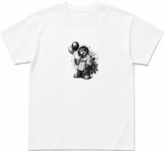 CLOWN BOY半袖Tシャツ 白 前面