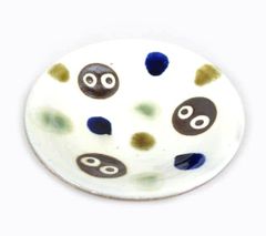 재이용 지브리 미술관 한정 야치문 크로스케 4치수(약 13 cm) 접시 이웃집 토토로