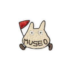 지브리 미술관 오리지널 금속 실 자수 브로치 MUSEO 토토로 지브리 미술관 한정