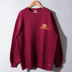 90s USA製 ラッセルアスレチック RUSSELL ATHLETIC スウェット XL エンジ ヴィンテージ 企業 プロモ ストリート オーバーサイズ アメカジ アメリカ 古着 L407