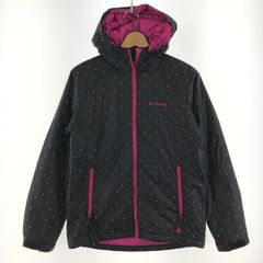 【中古品】 COLUMBIA コロンビア ジャケット ブラック.ドット/SIZE:M/PL5762/フード/中綿 ※首汚れあり 【169-260917-io-08-fuzh】
