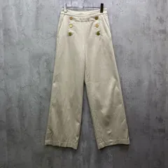 ▽  allureville アルアバイル デニムライクマリン パンツ ボタンデザイン  1 クリーム ◇■ レディース
