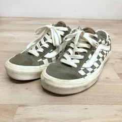 VANS バンズ オールドスクール 508357 スニーカー 23.0cm/US6.5/EUR36.5 チェック柄 グレー/ホワイト系 ローカット レディース[OK05773]