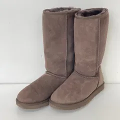 UGG australia ムートンブーツ ブラウン USA6/UK4.5/EU37.0(23cm相当) アグ オーストラリア ロングブーツ レディース[OI04550]