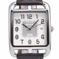 エルメス HERMES CD6.710 ケープコッド デイト シルバー 自動巻き メンズ 腕時計 J#149687