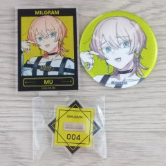 MILGRAM ミルグラム アマネ カラ鉄 缶バッジ コースター 尋問カード MILGRAM ミルグラム アマネ カラ鉄 缶バッジ コースター 尋問カード