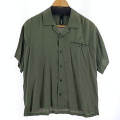 [중고품] SILAS 사이러스 FLAMINGO OPEN SHIRT 플라밍고 오픈 셔츠 반소매 셔츠 KHAKI SIZE:M