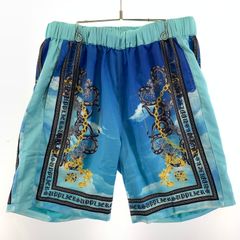 [중고품] SUPPLIER 공급자 BAROQUE CROSS SHORTS 바로크 크로스 쇼츠 단팬 쇼트 팬츠 BLUE/SIZE:XL