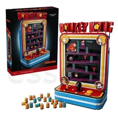 レゴ互換品 ドンキーコング アーケード筐体 レトロゲーム 1367ピース 樽 連続投下ギミック ミニフィグ付き 18歳以上 組み立て 大人向け インテリア コレクション プレゼント 贈り物