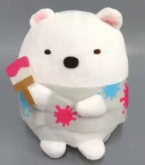 [중고] 봉제 인형 시로 쿠마 페인트 티셔츠 봉제 인형 [스미코 인형]